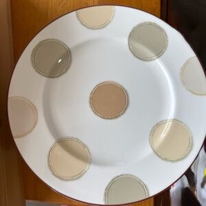Noritake Polka Dot Mocha Java Salad Plate set of 5